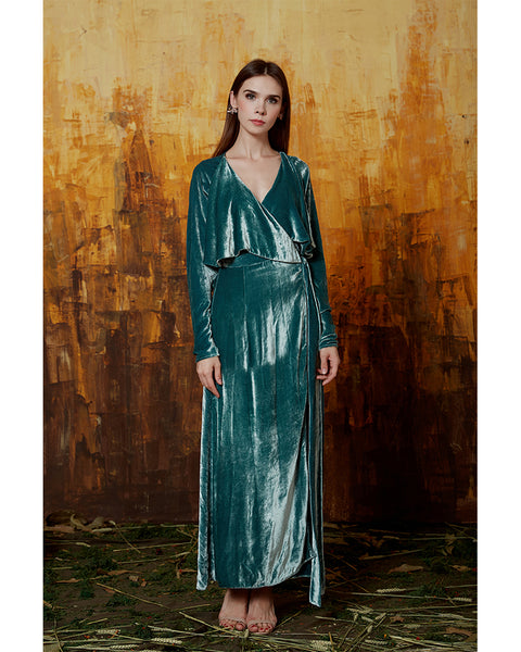 Attico velvet outlet dress